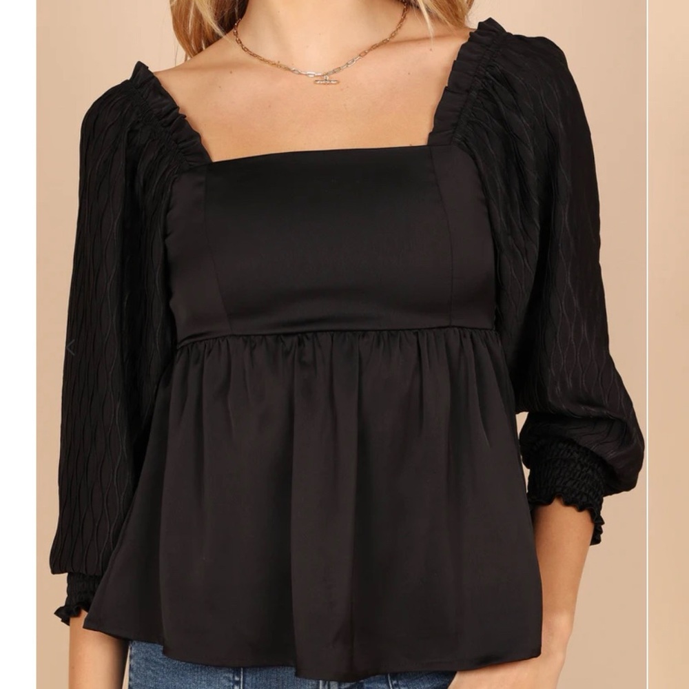 Petal & Pup - Montana Satin Babydoll Top